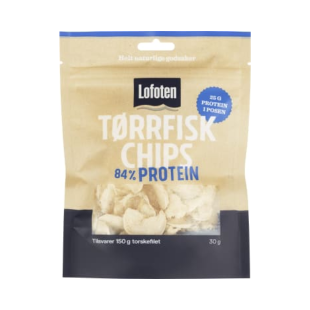 Dried Fish Chips - Tørrfiskchips 30g Lofoten